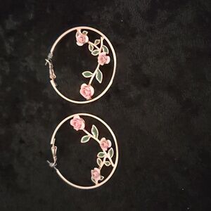 Rose earrings